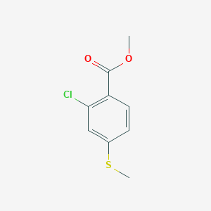 molecular formula C9H9ClO2S B8716361 Methyl 2-chloro-4-(methylthio)benzoate CAS No. 111986-05-1