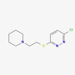 3-Chloro-6-{[2-(piperidin-1-yl)ethyl]sulfanyl}pyridazine