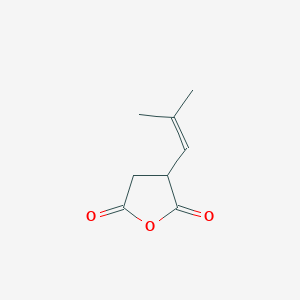 molecular formula C8H10O3 B8716369 3-(2-Methylprop-1-en-1-yl)oxolane-2,5-dione CAS No. 45896-82-0