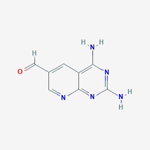 molecular formula C8H7N5O B8716378 Pyrido[2,3-d]pyrimidine-6-carboxaldehyde, 2,4-diamino- CAS No. 80360-04-9