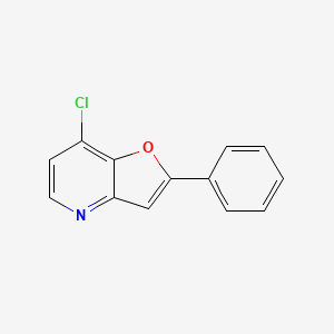 molecular formula C13H8ClNO B8716403 7-Chloro-2-phenylfuro[3,2-b]pyridine 