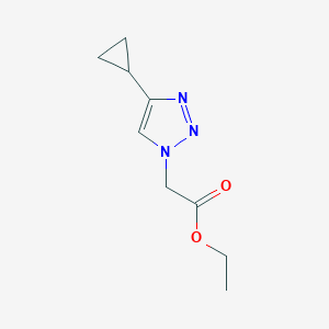 molecular formula C9H13N3O2 B8716417 Ethyl 2-(4-cyclopropyl-1H-1,2,3-triazol-1-yl)acetate 