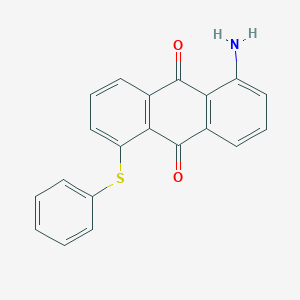 molecular formula C20H13NO2S B8716427 1-Amino-5-(phenylsulfanyl)anthracene-9,10-dione CAS No. 41008-13-3