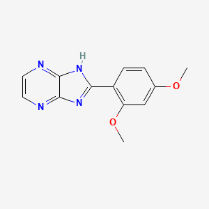 molecular formula C13H12N4O2 B8716435 2-(2,4-Dimethoxyphenyl)-1H-imidazo[4,5-b]pyrazine CAS No. 88710-36-5