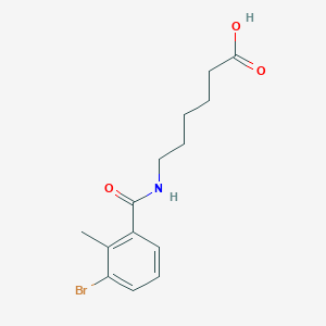 molecular formula C14H18BrNO3 B8716443 6-(3-Bromo-2-methylbenzamido)hexanoic acid 