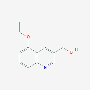 molecular formula C12H13NO2 B8716464 (5-Ethoxyquinolin-3-yl)methanol 