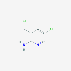 molecular formula C6H6Cl2N2 B8716477 5-Chloro-3-(chloromethyl)pyridin-2-amine 