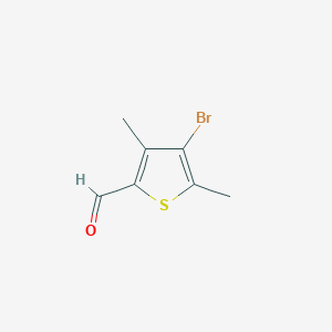 molecular formula C7H7BrOS B8716507 4-Bromo-3,5-dimethylthiophene-2-carbaldehyde 