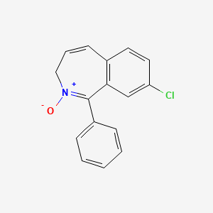 molecular formula C16H12ClNO B8716517 3H-2-Benzazepine, 8-chloro-1-phenyl-, 2-oxide CAS No. 81078-23-1