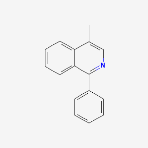 molecular formula C16H13N B8716525 4-Methyl-1-phenylisoquinoline CAS No. 88122-94-5