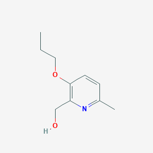 molecular formula C10H15NO2 B8716545 6-methyl-3-propoxy-2-Pyridinemethanol CAS No. 1228188-13-3