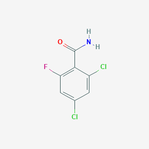 molecular formula C7H4Cl2FNO B8716561 2,4-Dichloro-6-fluorobenzamide CAS No. 904285-10-5