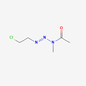 molecular formula C5H10ClN3O B8716579 1-(2-Chloroethyl)-3-methyl-3-acetyltriazene CAS No. 113274-30-9