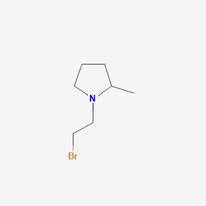 molecular formula C7H14BrN B8716610 1-(2-Bromoethyl)-2-methylpyrrolidine 