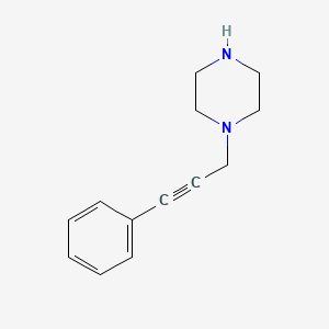 molecular formula C13H16N2 B8716725 1-(3-Phenylprop-2-yn-1-yl)piperazine CAS No. 148728-47-6