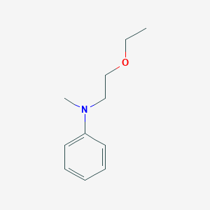 molecular formula C11H17NO B8716816 N-(2-Ethoxyethyl)-N-methylaniline CAS No. 133368-96-4
