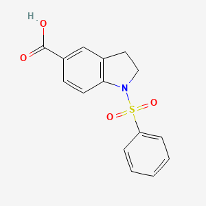 1-Benzenesulfonyl-2,3-dihydro-1H-indole-5-carboxylic acid