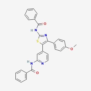 N-[4-[2-Benzoylamino-4-(4-methoxyphenyl)-1,3-thiazol-5-YL]-2-pyridyl]benzamide