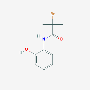 molecular formula C10H12BrNO2 B8716921 2-bromo-N-(2-hydroxyphenyl)-2-methylpropionamide 