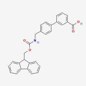 3-{4-[({[(9H-fluoren-9-yl)methoxy]carbonyl}amino)methyl]phenyl}benzoic acid