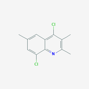 molecular formula C12H11Cl2N B8717012 4,8-Dichloro-2,3,6-trimethylquinoline 