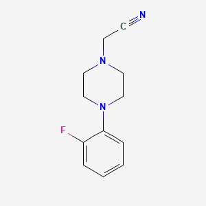 molecular formula C12H14FN3 B8717024 1-(Cyanomethyl)-4-(2-fluorophenyl)piperazine 