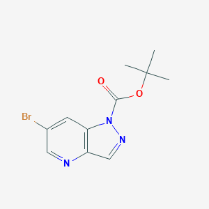 molecular formula C11H12BrN3O2 B8717042 tert-butyl 6-bromo-1H-pyrazolo[4,3-b]pyridine-1-carboxylate 