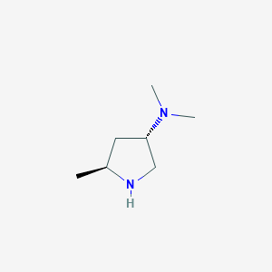 molecular formula C7H16N2 B8717056 (3S,5S)-N,N,5-Trimethylpyrrolidin-3-amine 