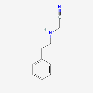 molecular formula C10H12N2 B8717064 [(2-Phenylethyl)amino]acetonitrile CAS No. 3591-82-0