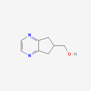 molecular formula C8H10N2O B8717149 (6,7-Dihydro-5H-cyclopenta[b]pyrazin-6-yl)methanol 