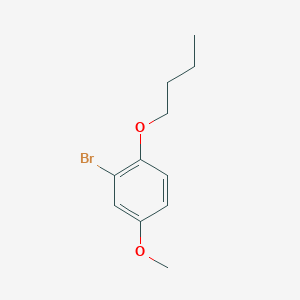 molecular formula C11H15BrO2 B8717162 2-Bromo-1-butoxy-4-methoxybenzene 