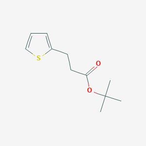 molecular formula C11H16O2S B8717170 t-Butyl 3-(2-thienyl)-propanoate 
