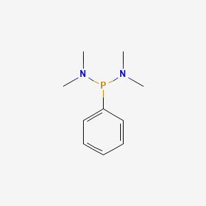 molecular formula C10H17N2P B8717246 Bis-(dimethylamino)phenylphosphine CAS No. 6143-71-1