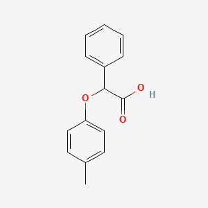 molecular formula C15H14O3 B8717262 (4-Methylphenoxy)(phenyl)acetic acid 