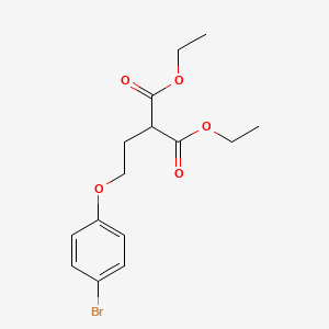 molecular formula C15H19BrO5 B8717282 Diethyl 2-(2-(4-bromophenoxy)ethyl)malonate 
