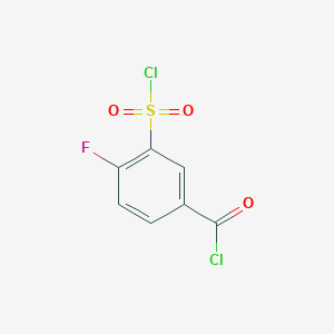 3-(Chlorosulfonyl)-4-fluorobenzoyl chloride