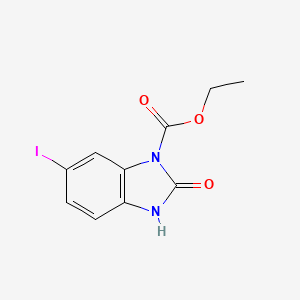 molecular formula C10H9IN2O3 B8717315 Ethyl 6-iodo-2-oxo-2,3-dihydro-1H-benzo[d]imidazole-1-carboxylate 