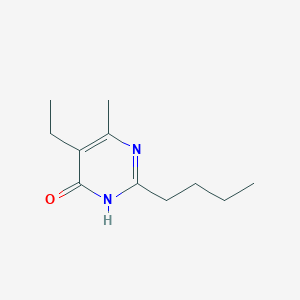 molecular formula C11H18N2O B8717316 2-n-Butyl-5-ethyl-6-methylpyrimidin-4(3H)-one 
