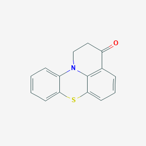 molecular formula C15H11NOS B8717317 1,2-Dihydro-3H-pyrido[3,2,1-kl]phenothiazin-3-one 