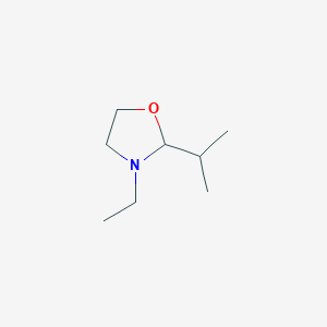 molecular formula C8H17NO B8717319 3-Ethyl-2-(propan-2-yl)-1,3-oxazolidine CAS No. 57817-77-3