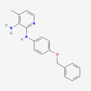 N2-[4-(benzyloxy)phenyl]-4-methylpyridine-2,3-diamine