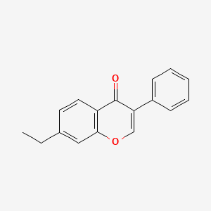 molecular formula C17H14O2 B8717389 7-Ethyl-3-phenyl-4H-1-benzopyran-4-one CAS No. 640275-87-2