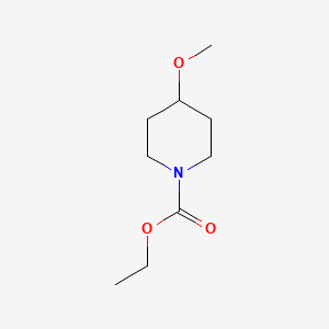 molecular formula C9H17NO3 B8717394 1-Piperidinecarboxylic acid, 4-methoxy-, ethyl ester 