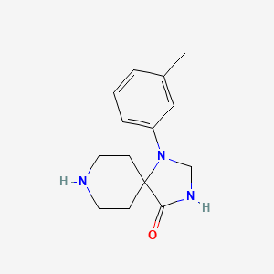 1-(3-Methylphenyl)-1,3,8-triazaspiro[4.5]decan-4-one
