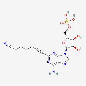 molecular formula C17H21N6O7P B8717488 5'-Adenylic acid, 2-(6-cyano-1-hexynyl)- CAS No. 403731-19-1