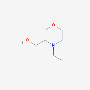 molecular formula C7H15NO2 B8717534 (4-Ethylmorpholin-3-yl)methanol 