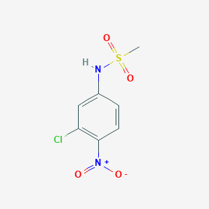 molecular formula C7H7ClN2O4S B8717594 N-(3-chloro-4-nitrophenyl)methanesulfonamide CAS No. 57165-02-3
