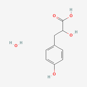 molecular formula C9H12O5 B8717615 2-Hydroxy-3-(4-hydroxyphenyl)propanoic acid hydrate 