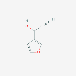 molecular formula C7H6O2 B8717644 1-(3-Furyl)-1-hydroxy-2-propyne 