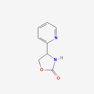 molecular formula C8H8N2O2 B8717764 4-(Pyridin-2-yl)oxazolidin-2-one 